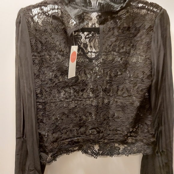 Mesh crop top - baloon sleves - Picture 4 of 5